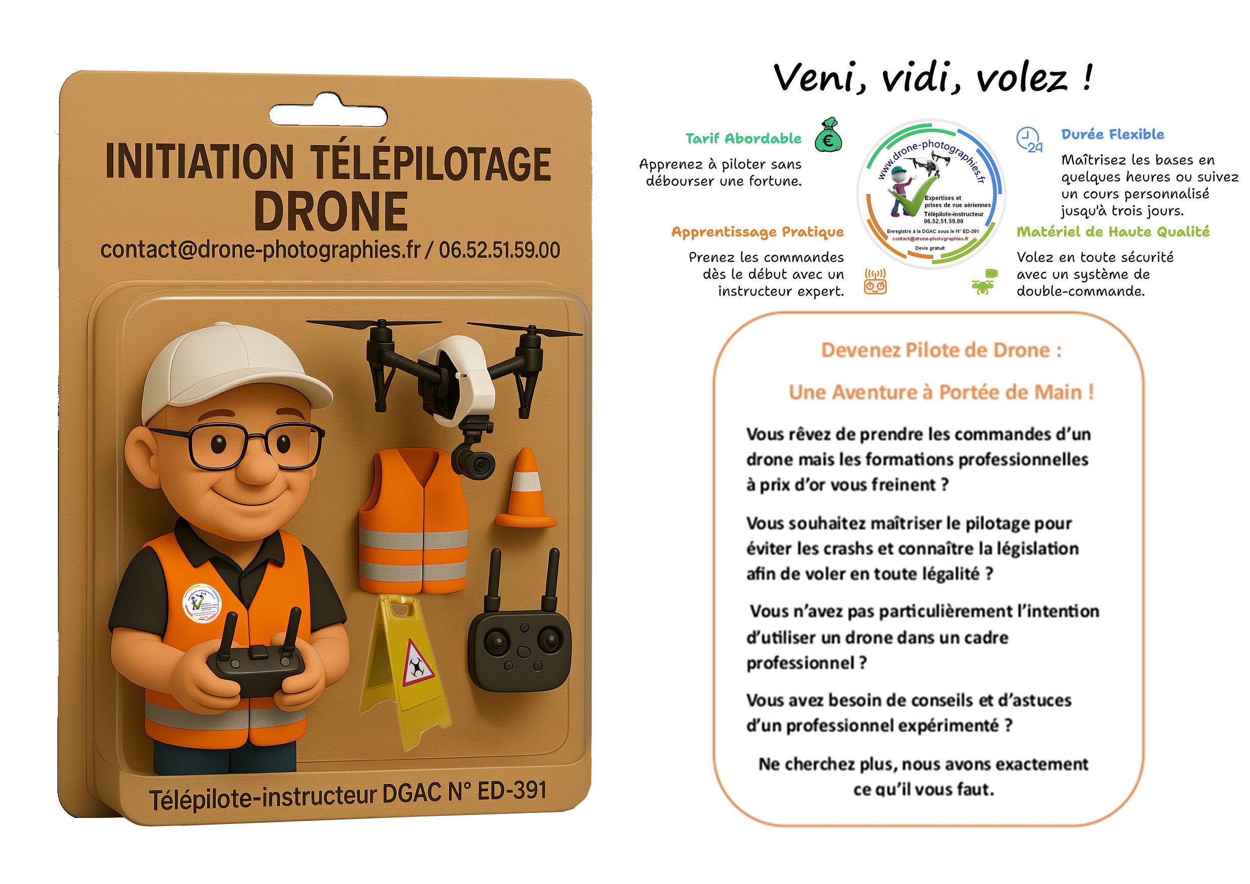Kit initiation télépilotage drone